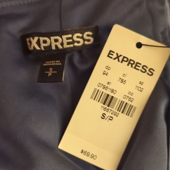 ‎Express metallic blue dress NWT - Picture 2 of 8
